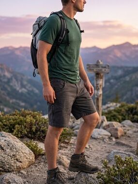 KÜHL Patina Dye Ambush Gray Hiking Shorts  Men’s Size 36 Gorpcore Camping Travel
